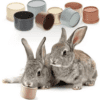 8pcs Stacking Cups For Rabbits, Reusable Multi-Colored Bunny Toys Bunny Cups Reusable Bunny Toys For Rabbits
