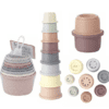8pcs Stacking Cups For Rabbits, Reusable Multi-Colored Bunny Toys Bunny Cups Reusable Bunny Toys For Rabbits