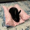 Bunny Flop Bed, Loaf Rabbit Bed, Lounger Bed and Pillow Bed, Cuddle Cushion for Bunny Rabbits. Comes with Ice Tray Pocket for Summer Cooling