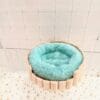 Hanging Wood Cage and Plush Bed for Guinea Pigs, Hamsters, and Small Rodents