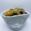 Floral Heart Shape Jar Treat with Calendula and ForgetMeNot Flowers. Rabbit Treat, Chinchilla Treat, Hamster, Guinea Pig Small Animal Treat