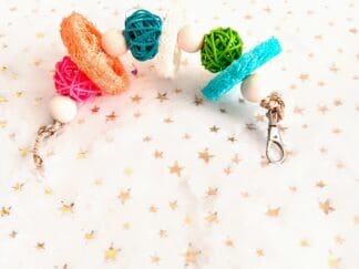 Loofah Chew Hanging Cage Treat. Rabbit Treat, Chinchilla Treat, Hamster Treat, Guinea Pig Treat, Rat and Small Animal