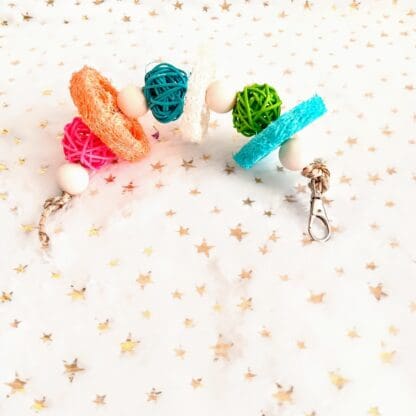 Loofah Chew Hanging Cage Treat. Rabbit Treat, Chinchilla Treat, Hamster Treat, Guinea Pig Treat, Rat and Small Animal