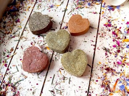 Multi Colored Hearts Treat for Rabbits, Gerbil, Hamster, Guinea Pigs and Other Small Rodents