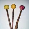 Timothy Hay Floral Grass Ball and Apple Stick Lollipop Toy Treat. Rabbit Treat, Chinchilla Treat, Hamster Treat, Guinea Pig Treat