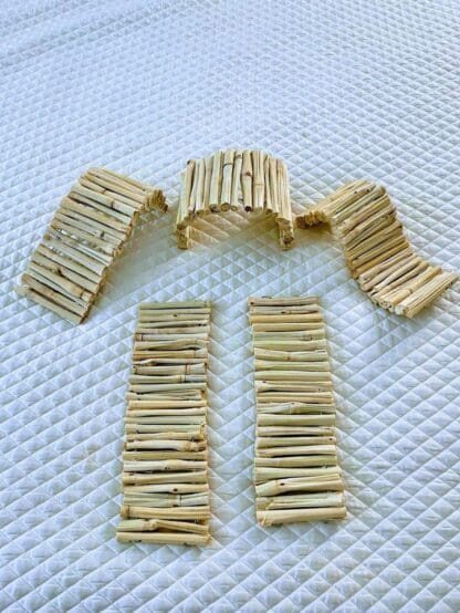 Sweet Bamboo Chew Treat. Bendable Bridge Rabbit Treat, Chinchilla Treat, Hamster Treat, Guinea Pig Treat, Gerbil Treat, and Small Animal