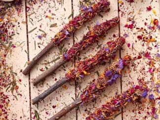 Apple Sticks Forage Mix and Gourmet Treat - Infused with real Jasmine, Rose Petals, Calendula, and Myosotis (Forget-Me-Not) Rabbit Treat.