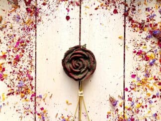 Timothy Hay Lollipops Floral Rose with Bamboo Stick for Rabbit, Chinchilla, Hamster, Guinea Pig and Small Animals.