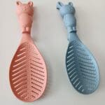 3D Rabbit Parent/Mom Non-stick Rabbit Figure Rice Standing Cooking Spoon and Rubber Paddle Kitchenware.