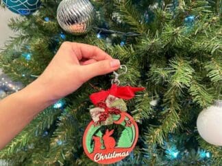 Christmas Theme Bunny Rabbit Ornaments for your Christmas Tree Decoration